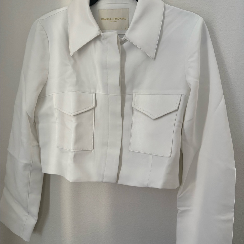 Amanda Uprichard White Blazer Structured Lightweight